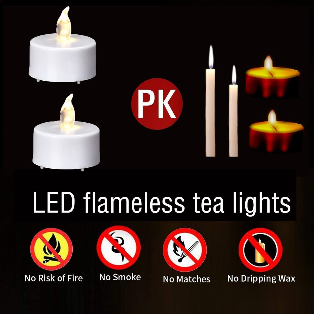 Tea Light Candles with Remote Control,Flickering Flameless LED Candle,Long Lasting 400+Hours,Battery Operated with Timer for Home Decoration Seasonal &Festival Celebration Warmyellow (5pcs)