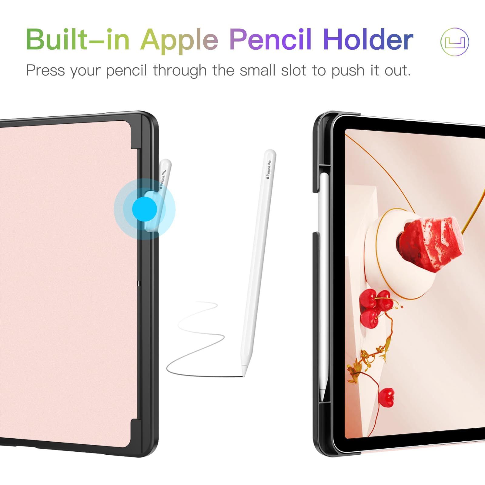 Fintie Case for iPad Air 11-inch M4/M3/M2 (2026/2025/2024), iPad Air 5th/4th Generation (2022/2020) 10.9 Inch, Multi-Angle Viewing Protective Cover with Pencil Holder & Pocket, Black