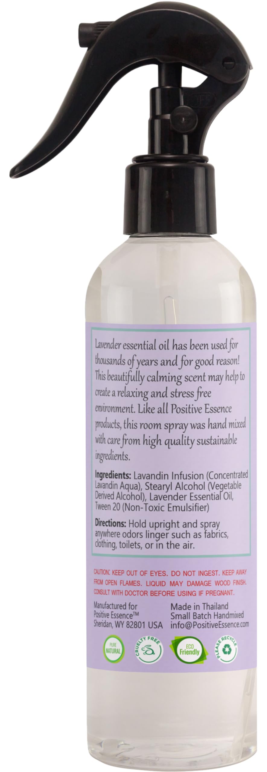 Linen and Room Spray Gift Set, (Lavender, Lemongrass, Rose, & Peppermint), Natural Air Freshener Made with Pure Essential Oils & Minimal Ingredients, Perfect Bathroom Spray or Room Mist, 4-Pack