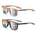 BLOEXCLU 4 Pack Progressive Multifocus Reading Glasses for Men Women TR90 Sports Style Anti-Blue Light Computer Readers