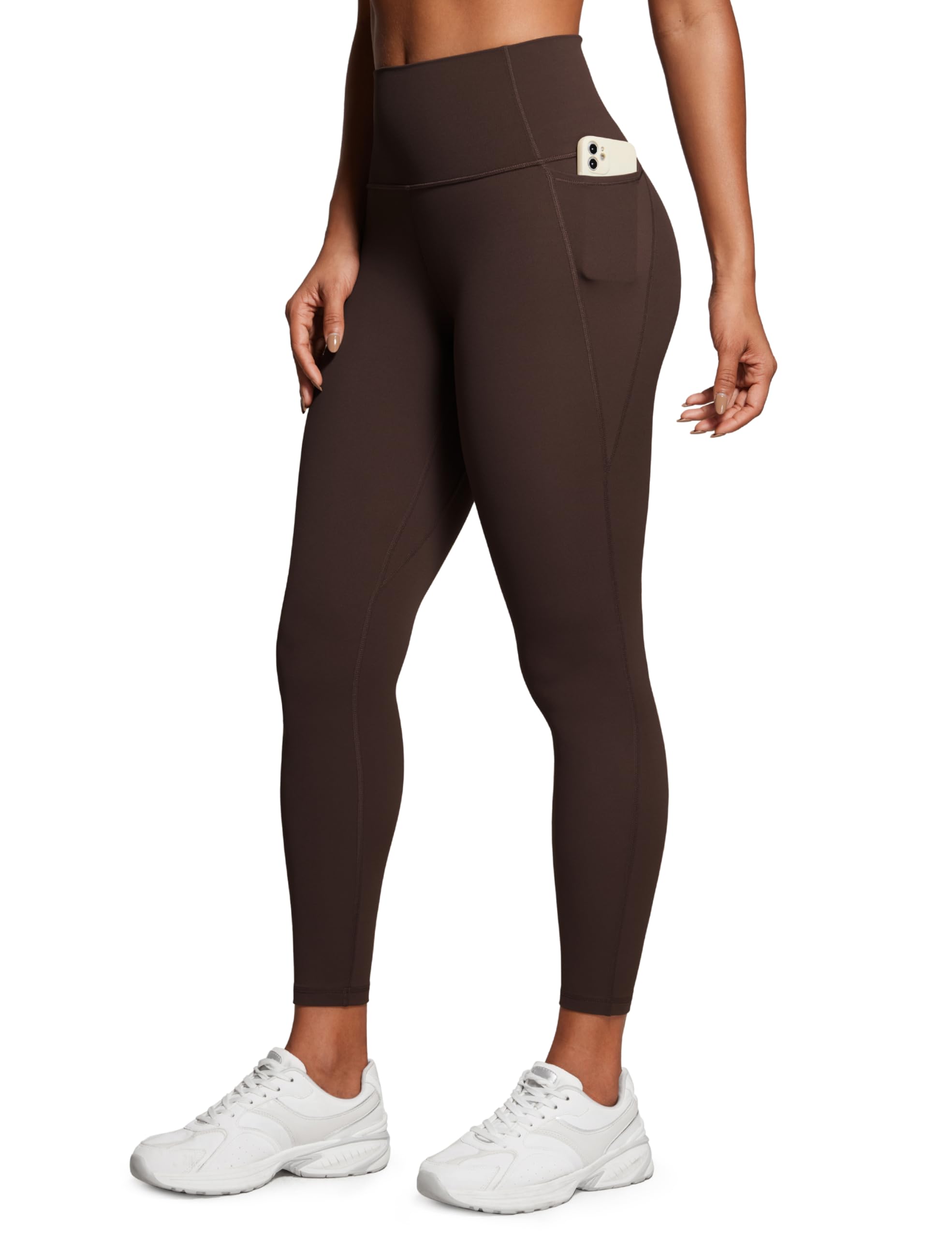 CRZ YOGA Butterluxe Workout Leggings Pockets 25'' - High Waisted Gym Womens Yoga Pants Buttery Soft