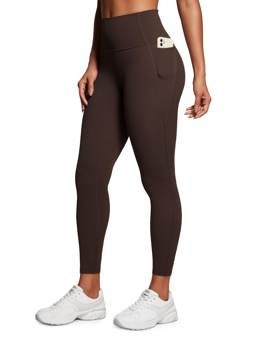 CRZ YOGA Butterluxe Workout Leggings Pockets 25'' - High Waisted Gym Womens Yoga Pants Buttery Soft