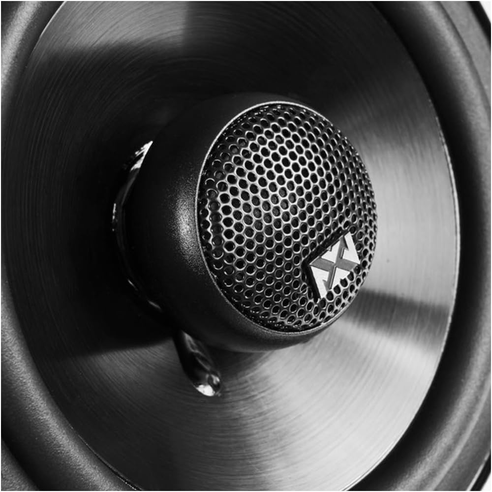NVX NSP35 3.5" Car Speakers, 200W Max, 70W RMS, 2-Way Coaxial w/Silk Dome Tweeters & Built-in X-Overs, Easy to Install in Cars/Trucks/Doors (Pair)
