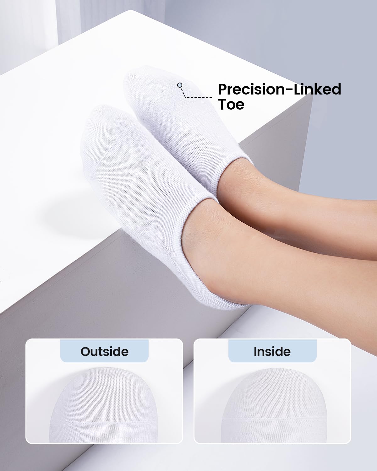 IDEGG No Show Socks Women 10 Pairs Low Cut Anti-Slid Novelty Athletic Casual Invisible Liner Socks