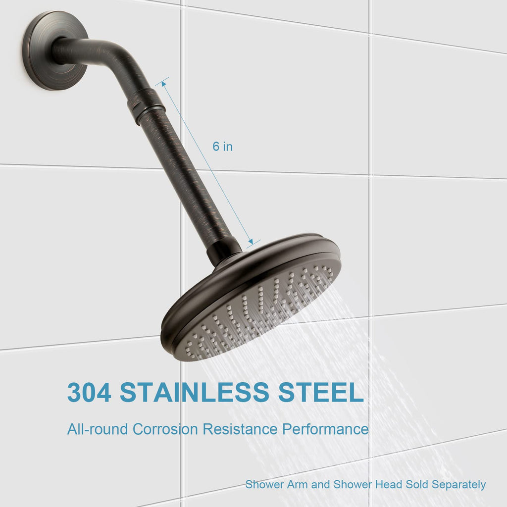 OFFO Shower Head Extension Arm, Shower Arm Extension Shower Head Extender Made of 304 Stainless Steel Shower Pipe Extension, Bright Gold 3 in