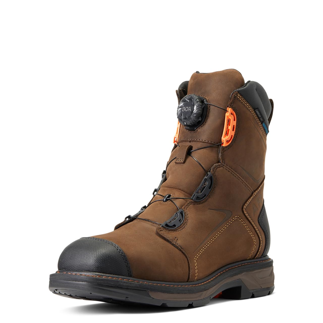ARIAT Men's Workhog Xt 8" Boa Waterproof Carbon Toe Work Boot
