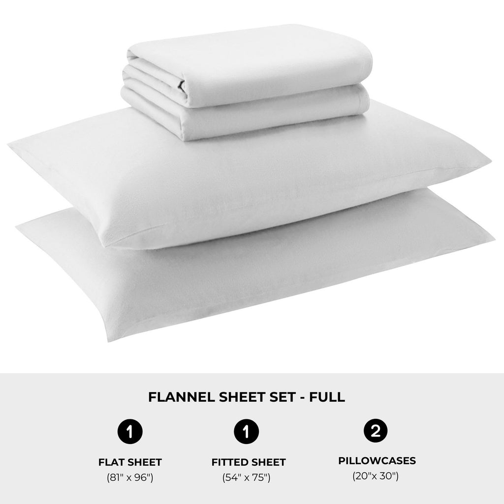 Featherhead 100% Cotton 4PCs Flannel Sheet Set | Double-Brushed for Extra Softness, Warm & Breathable, Extra Deep Pockets fits Up to 17” (Beige, Twin)