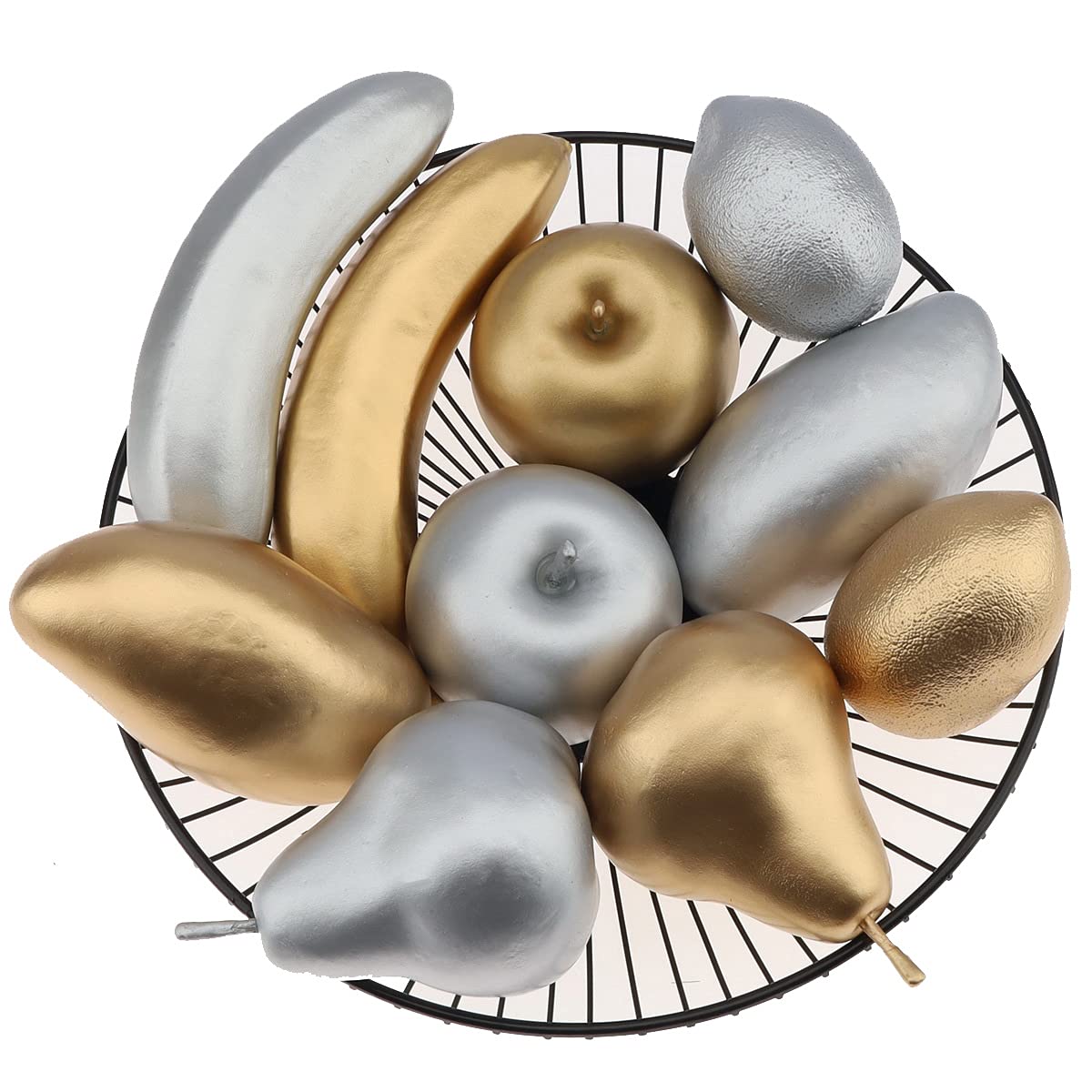 6 Pcs Faux Brown Pears - Realistic Fake Pear Artificial Fruit Decorations for Table Centerpiece, Decorative Artificial Pear for Home Kitchen Decor