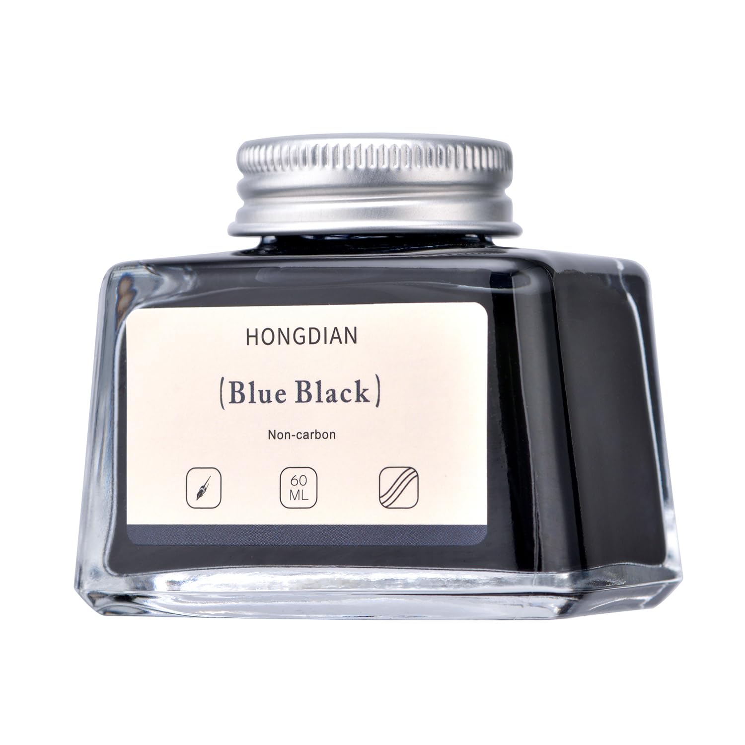 Asvine Hongdian Fountain Pen Bottled Ink Black, 60ml Fountain Pen Bottled Ink, Non Carbon