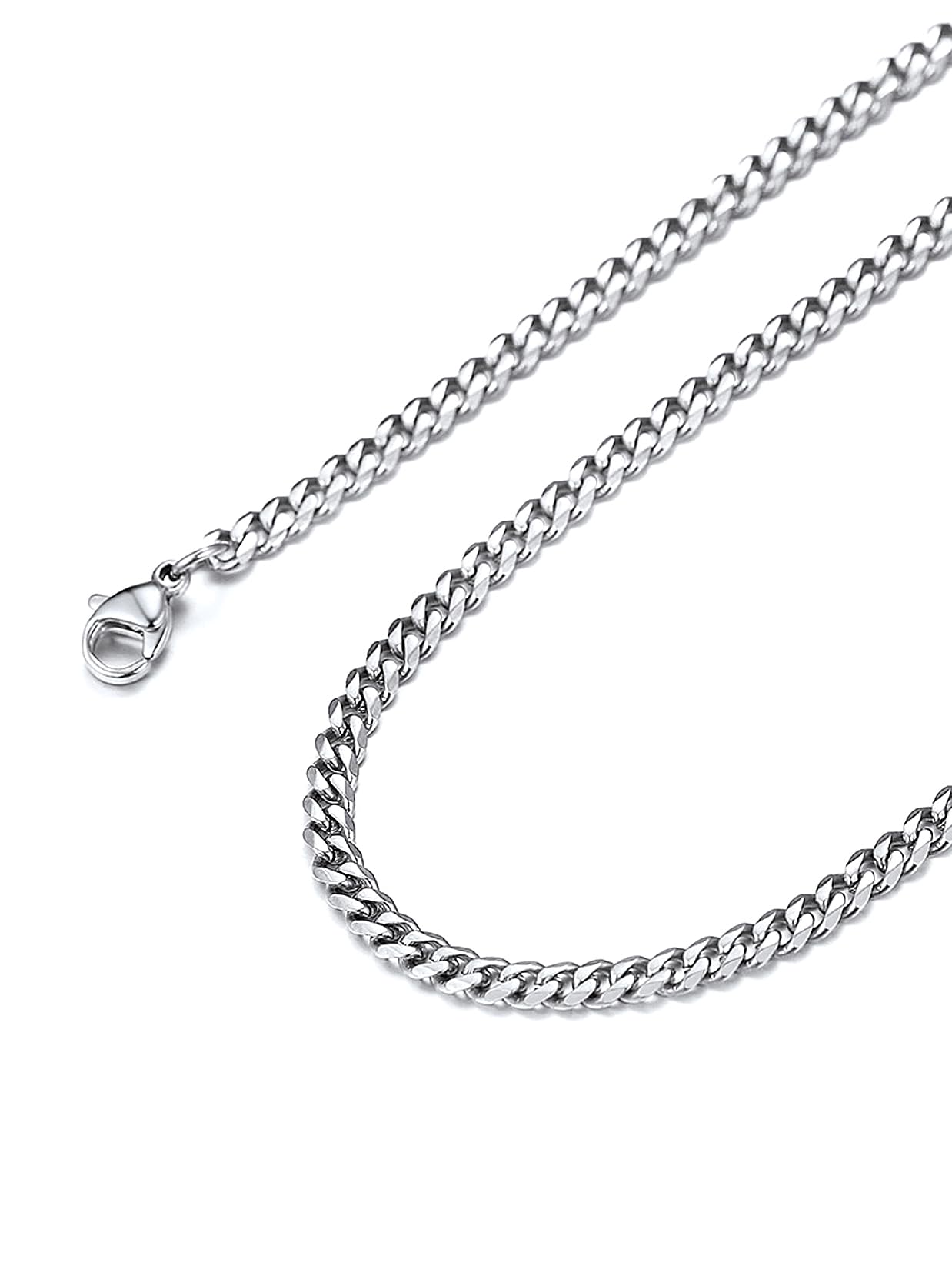 Suplight Cuban Link Chain for Men Women, 18K Gold Plated/Stainless Steel Black Miami Curb Cuban Chain Necklace, 3/6/9/12 mm 14-30 Inch Hip Hop Mens Jewelry, Send Gift Box