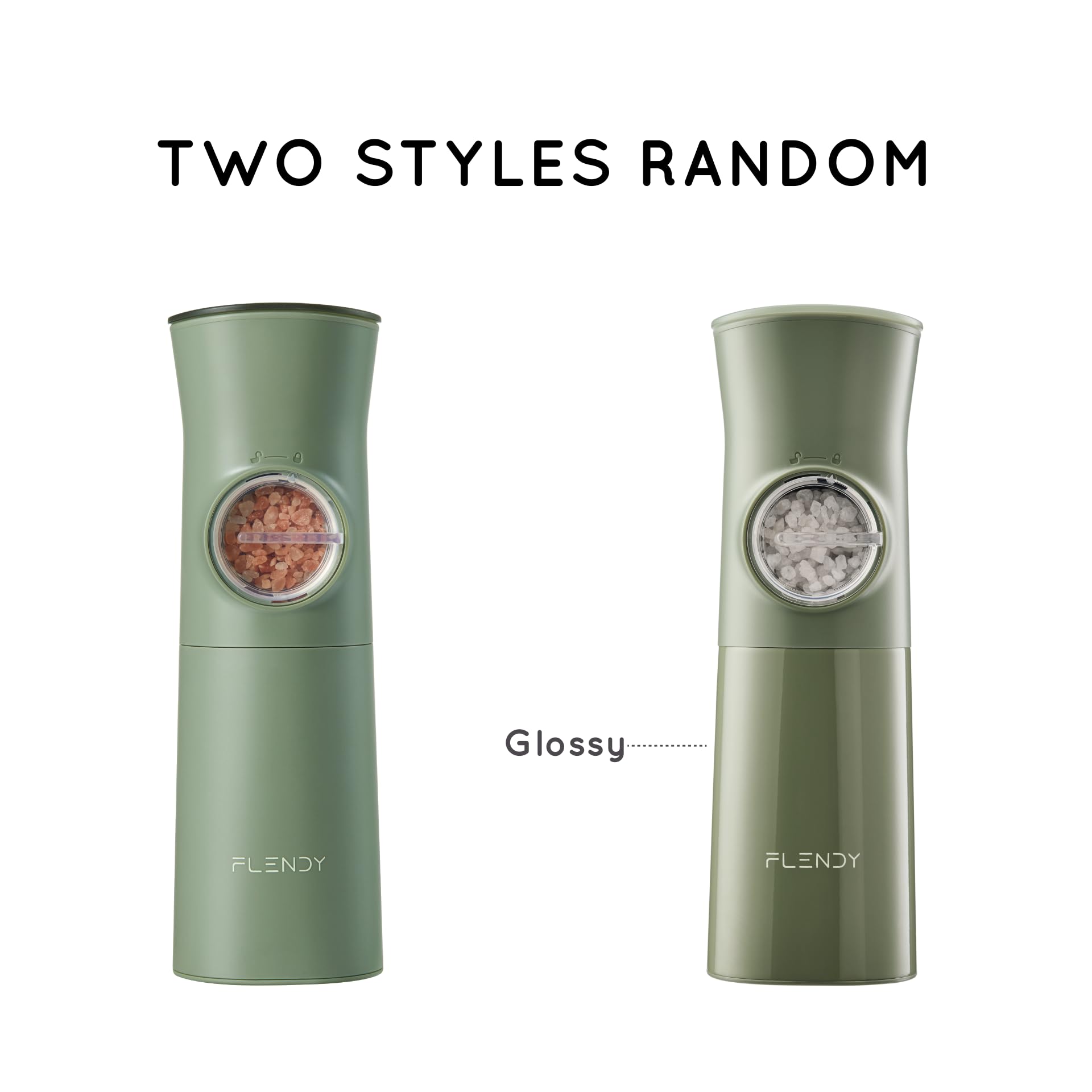 Flendy Gravity Electric Salt and Pepper Grinder Set Rechargeable, Automatic Salt and Pepper Grinder Set with USB C Charging Base, Gravity Salt and Pepper Shakers Set Electric
