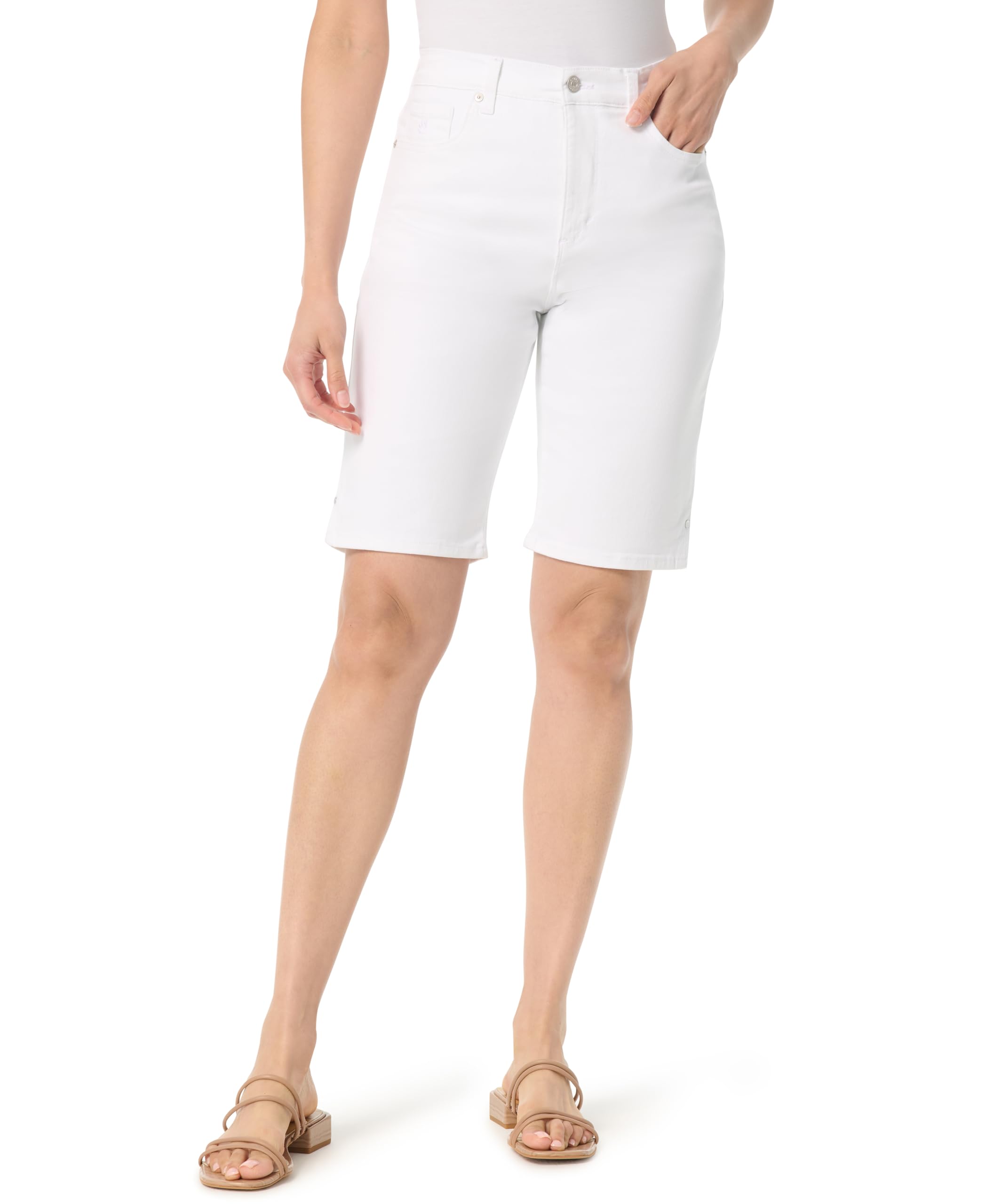 Gloria Vanderbilt Women's Amanda Bermuda High Rise Short Standard