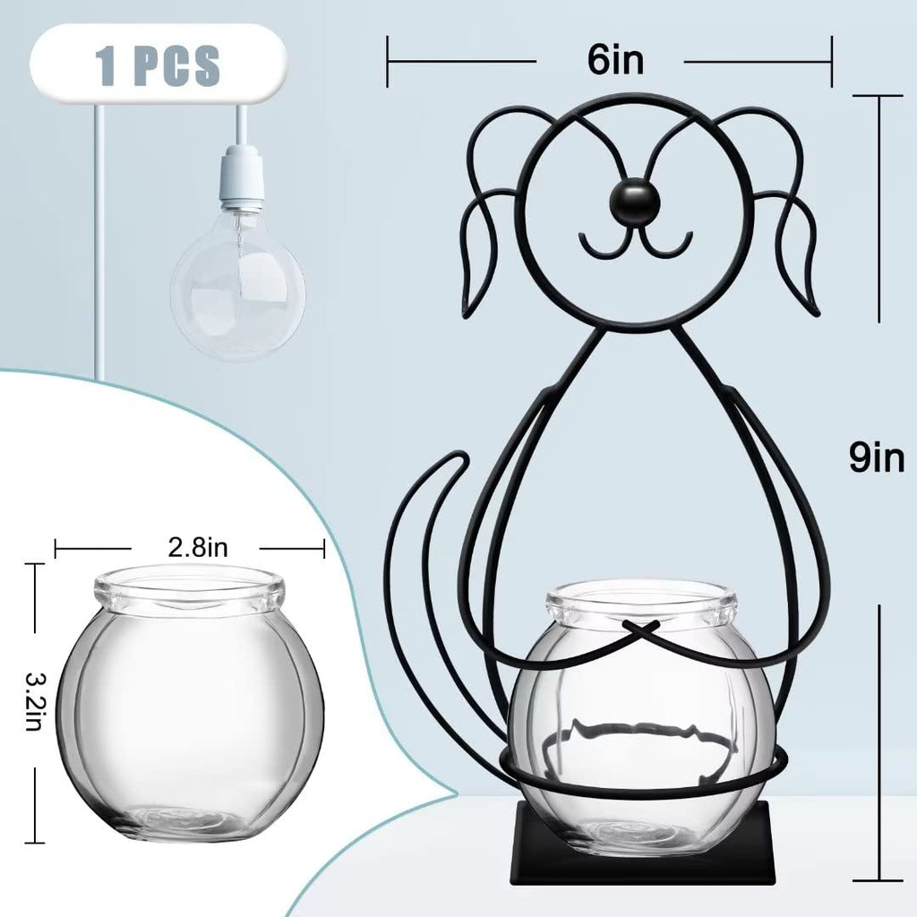 Plant Terrarium, Hydroponic Vases for Home Decoration, Modern Creative Bird Terrarium Stand, Ideal Gifts