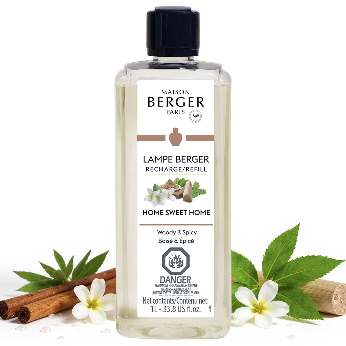 MAISON BERGER Lampe Berger Refill, 1 L, Agaves Garden | Catalytic Lamp Fragrance Refill, Helps Neutralize Odors, ~160 h Fragrance Diffusion, Made in France