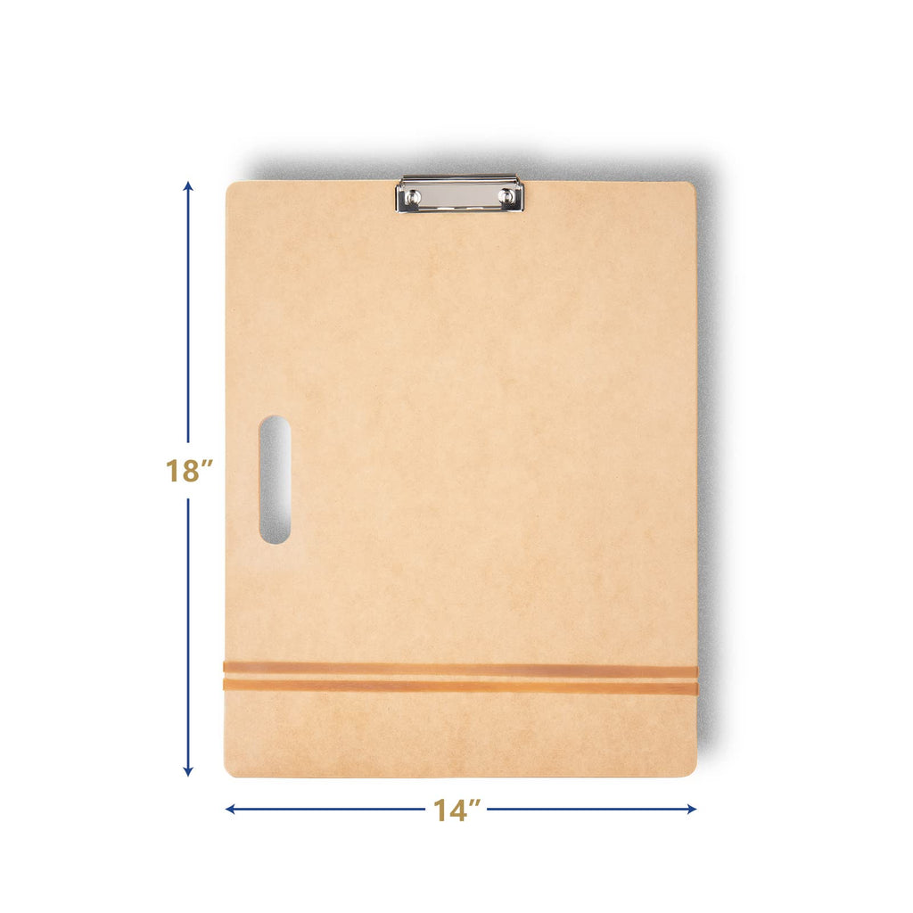 Falling in Art 13x17 Professional Sketch Board, Drawing Tote Board for Artists with Sturdy Clip and Rubber Bands, Portable Art Clipboard for Classroom and Studio Drawing