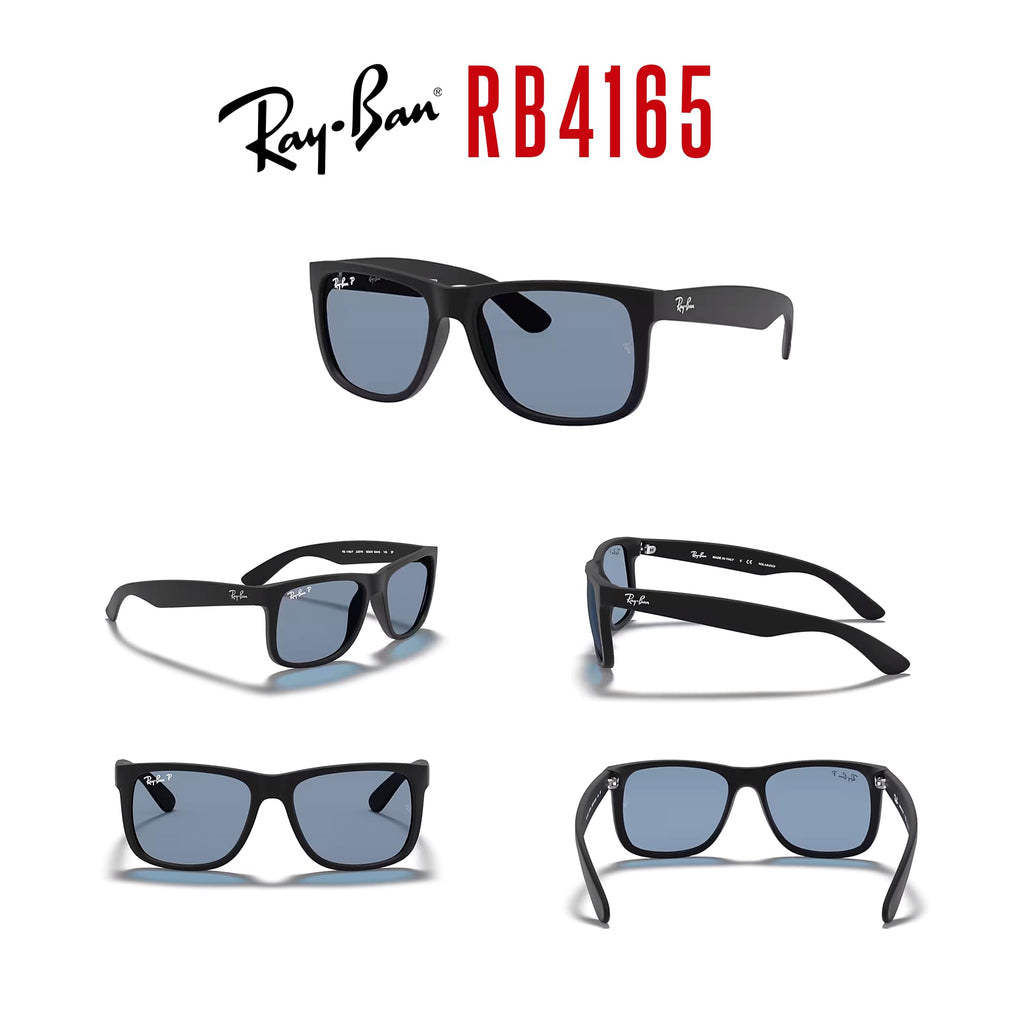 Ray-Ban RB4165F Justin Classic Square Sunglasses for Men