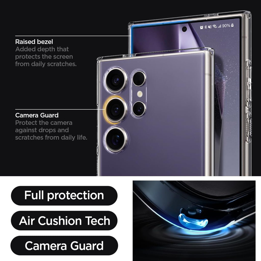 Spigen Liquid Crystal Designed for Galaxy S24 Case (2024) [Military-Grade Protection] - Crystal Clear
