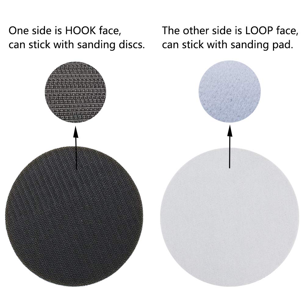 5 Pack 5 Inch 8 Holes Soft Density Interface Pads Hook and Loop 5" Sponge Cushion Buffer Backing Pad (Set of 5)