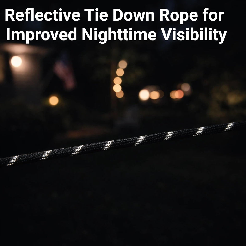 Longer 14ft Retractable Paracord Rope Tie Down Ratchet Strap Small Straps Mini Rope Cam Lock Tent Canopy Tie Down Adjustable Outdoor Windproof Tightener Tensioner Hanger Grow Light 4 Pack 1/8"