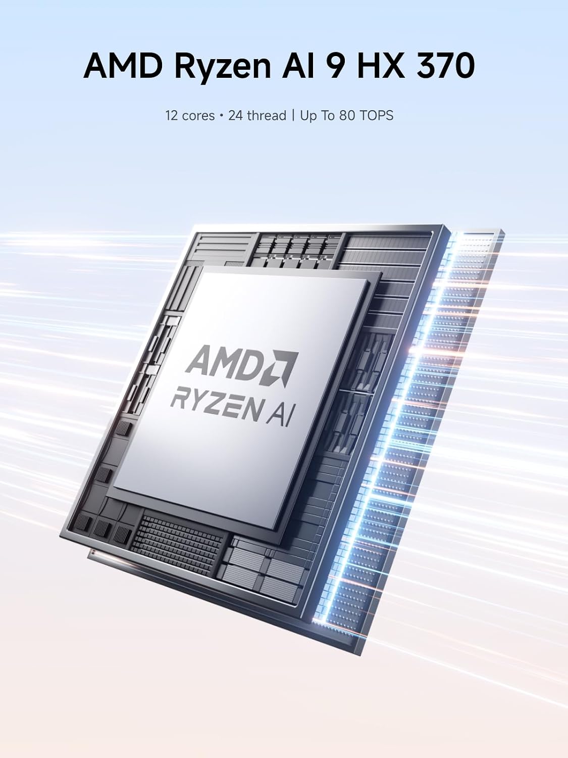 MINISFORUM Mini PC AI X1 Pro AMD Ryzen AI 9 HX370(12Cores/24 Threads)&AMD Radeon 890M Mini Gaming PC,96GB DDR5 2TB SSD,8K Quad Output(HDMI+DP+2xUSB4),Dual 2.5 LAN/WIFI7/BT5.4/Oculink,Copilot PC