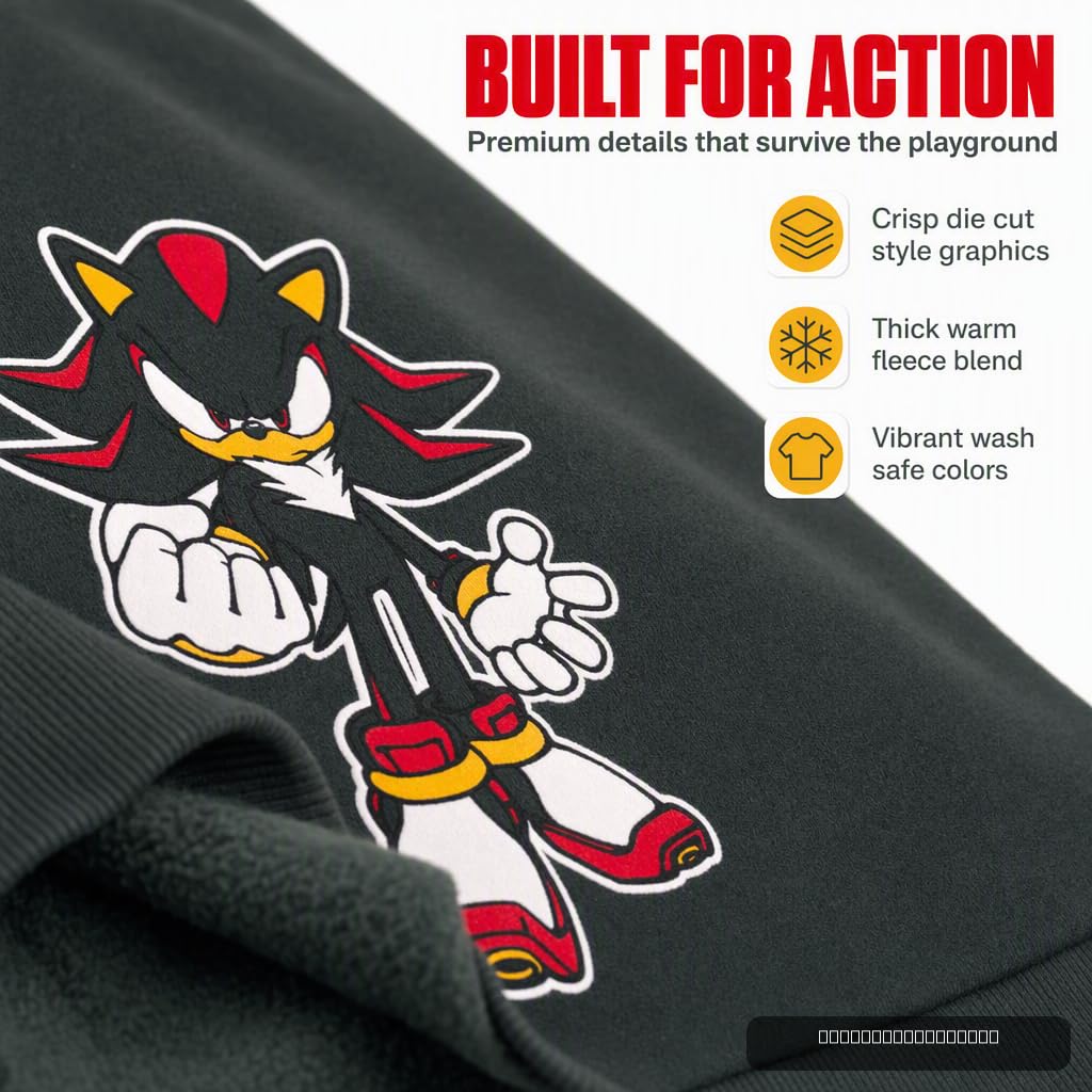 SEGA Sonic the Hedgehog Fleece Cosplay Zip-Up Hoodie Toddler to Big Kid
