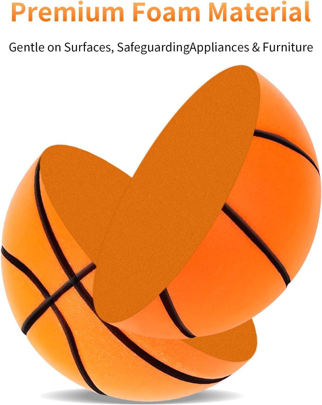 Silent Basketball, 2026 New Silent Basketball, Silent Basketballs Dribbling Indoor, No Noise Basketballs for Various Indoor Activities