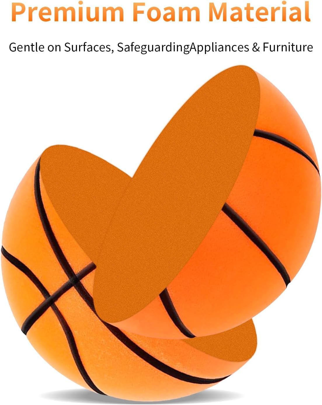 Silent Basketball, 2026 New Silent Basketball, Silent Basketballs Dribbling Indoor, No Noise Basketballs for Various Indoor Activities