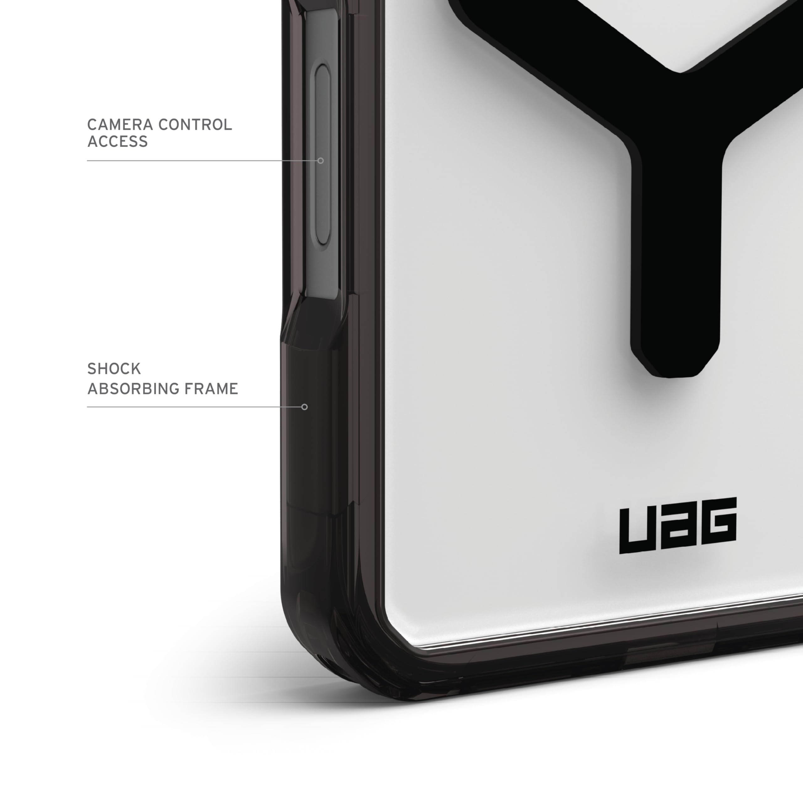 URBAN ARMOR GEAR UAG Designed for iPhone 16 Pro Max Case 6.9" Plasma XTE - Compatible with MagSafe Charging & Kickstand Rugged Shockproof Anti-Slip Military Grade Protective Cover, Black/Clear