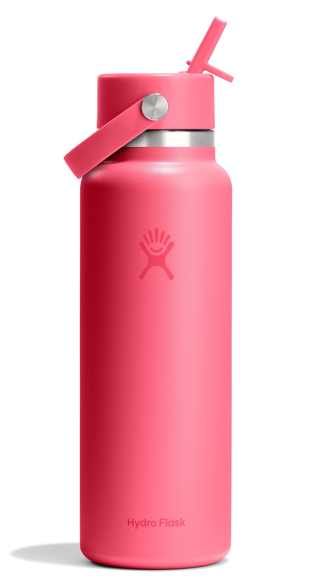 Hydro Flask Water Bottle - Insulated Stainless Steel - Wide Straw Lid, Non Spill, Leakproof in 24 Oz Forest Green Arc