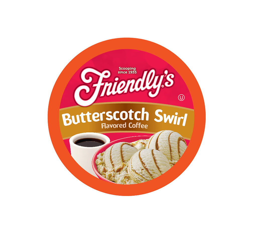 Friendly's Coffee Pods Assorted Flavored Ice Cream Variety Pack Compatible with Keurig K Cup Brewers, Assorted Variety Pack, 40 Count (Pack of 1)