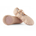 DyingSwan Toddler Ballet Shoes for Girls, Soft Leather Ballet Slippers, No-Tie Ballet Shoes Dance Shoes for Girls (Toddler/Little/Big Kid/Women)
