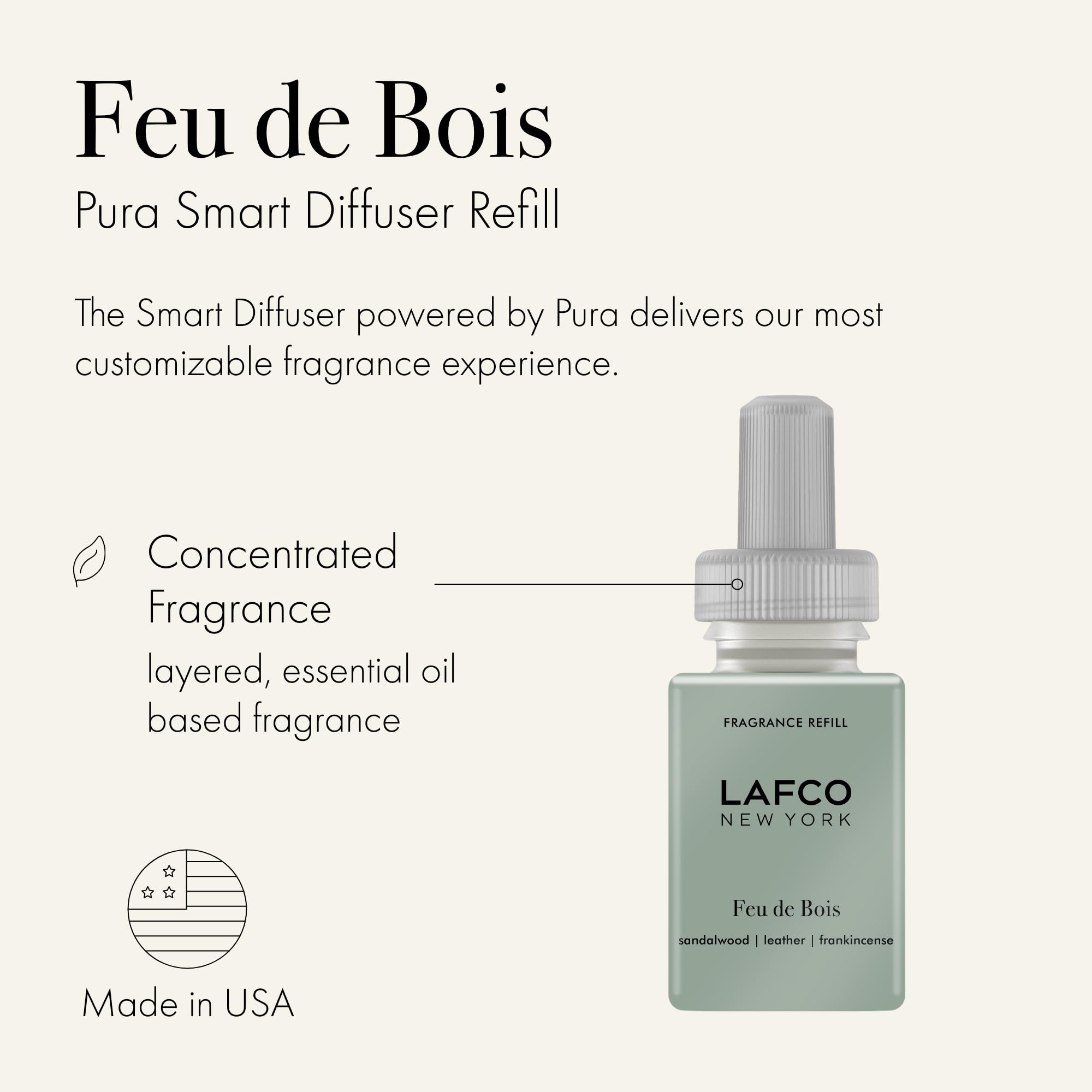 LAFCO New York Pura Smart Device Refill, Big Sky - Pack of 2 - Each Vial Delivers Up to 2 Weeks of Fragrance Life - Made in the USA