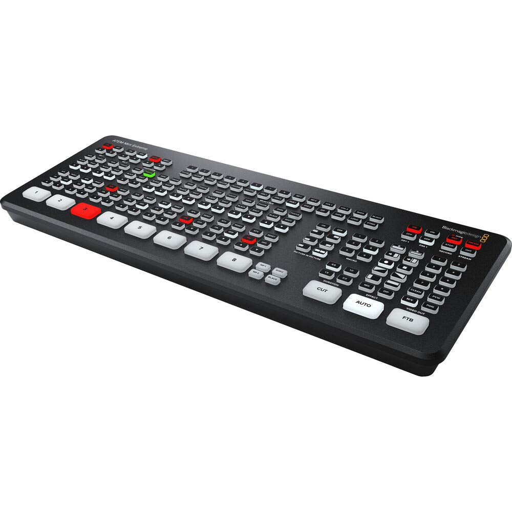 Blackmagic Design ATEM Mini Extreme HDMI Live Stream Switcher Bundle with 6’ HDMI Cable, 7’ Cat5e Cable, and 5-Pack of SolidSignal Cable Ties (SWATEMMINICEXT)