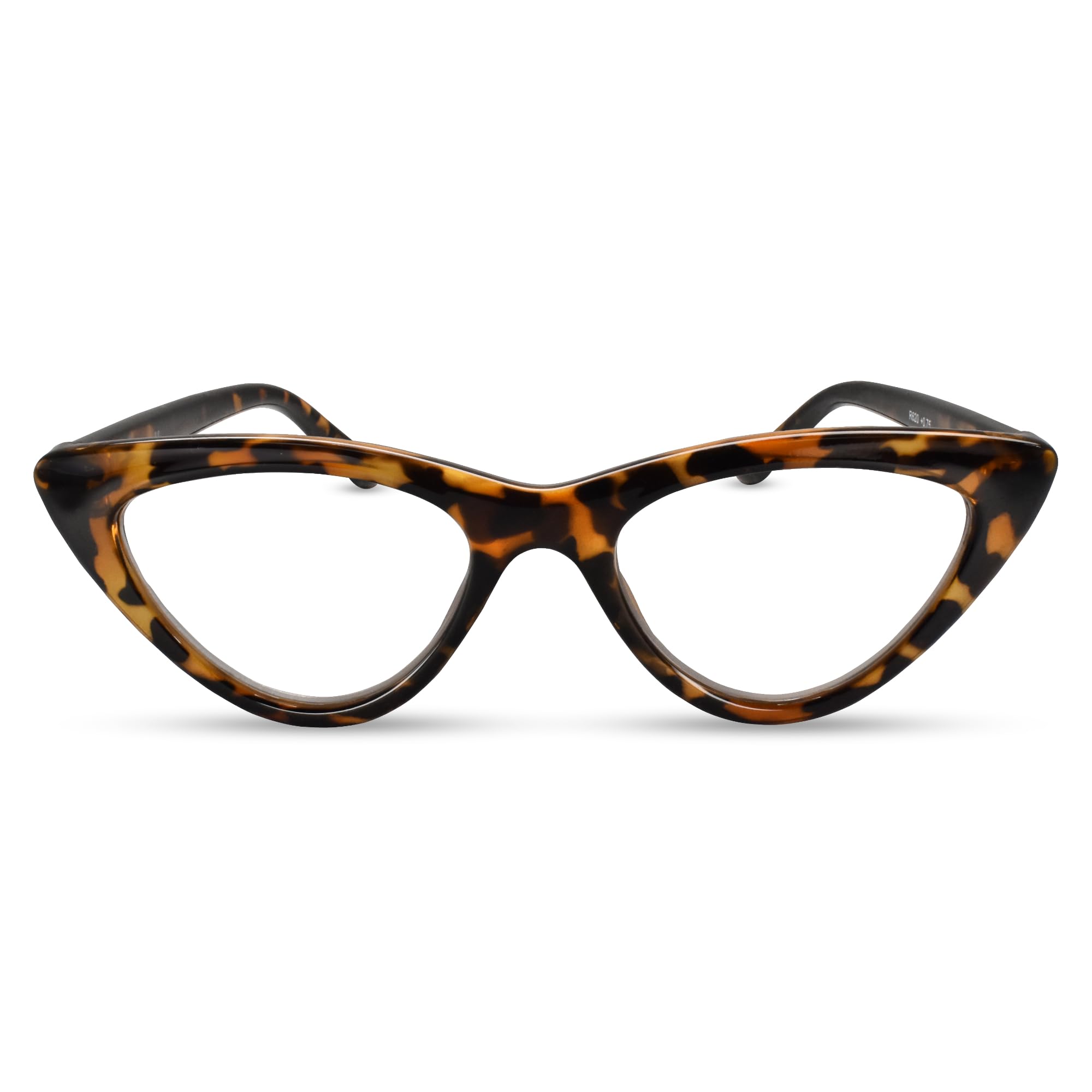 2SeeLife Premium Cat Eye TR-90 Reading Glasses for Women – Narrow–Medium Fit, Sturdy Frame, Spring Hinges, Stylish Readers, Black, +0.50