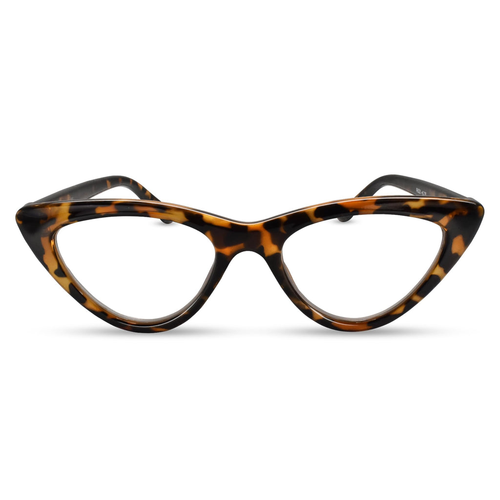 2SeeLife Premium Cat Eye TR-90 Reading Glasses for Women – Narrow–Medium Fit, Sturdy Frame, Spring Hinges, Stylish Readers, Black, +0.50