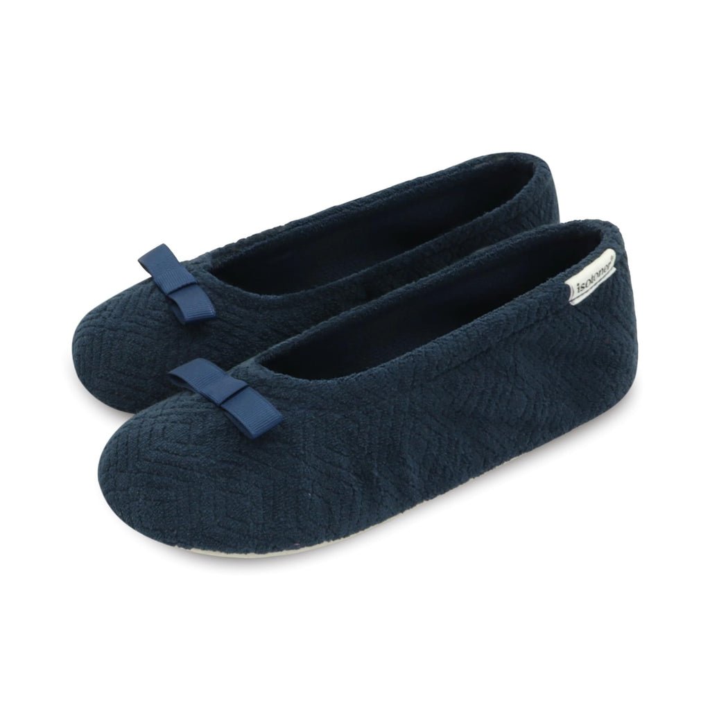 isotoner Women's Diamond Microterry Ballerina Slippers