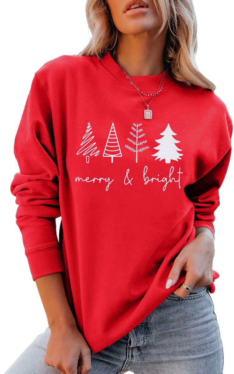 Christmas Sweatshirts Women Candy Canes Graphic Sweatshirt Vintage Xmas Long Sleeve Shirt Pullover Tops