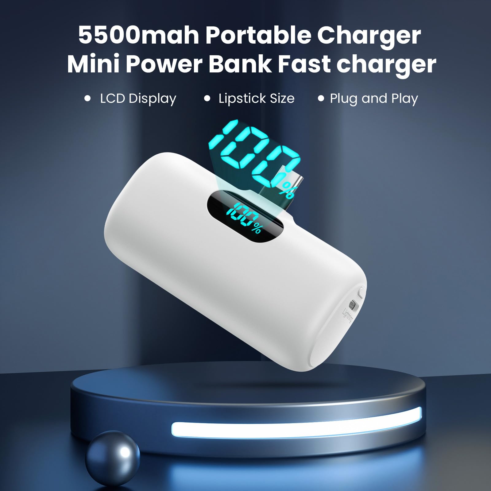 [2-Pack]Portable Charger for iPhone 17/16/15,Mini Power Bank 5000mAh PD USB C Portable Phone Charger,Travel Essential Battery Pack for iPhone 17/17 Air/16/16 pro/15/15 pro Max/Android/Samsung/Moto/LG