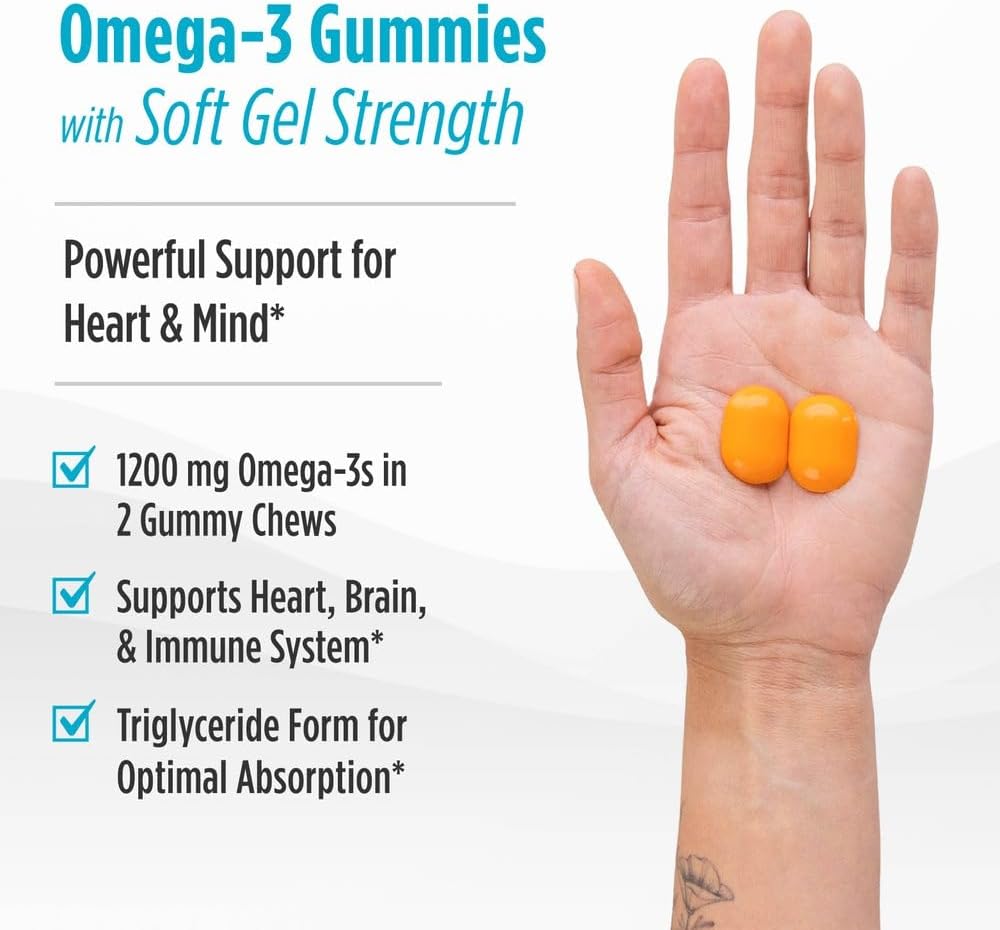 Nordic Naturals Zero Sugar Ultimate Omega Gummy Chews - Tropical Fruit - 54 Gummy Chews - Non GMO - Optimal Wellness - 27 Servings