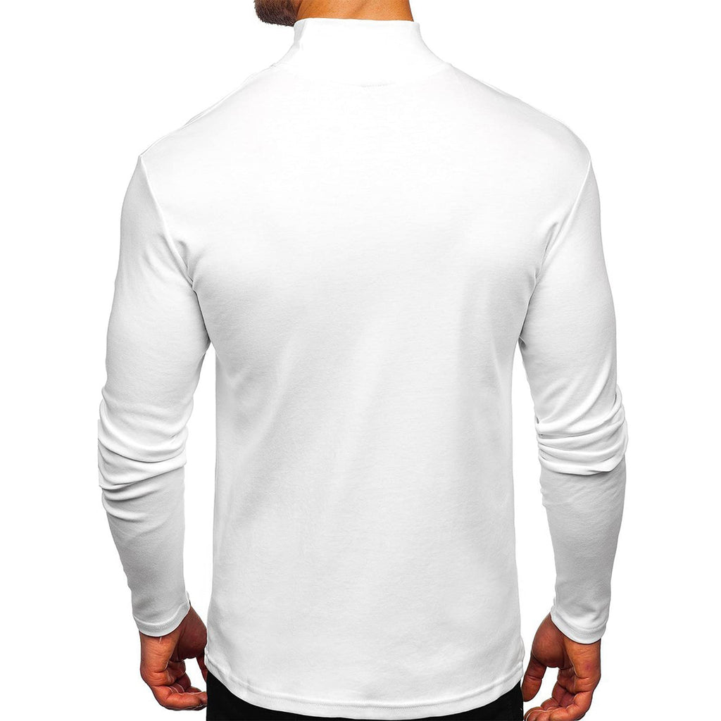Rela Bota Mens Half Turtleneck Long Sleeve Pullover Basic Designed Undershirt Stretch Slim Fit Sweaters
