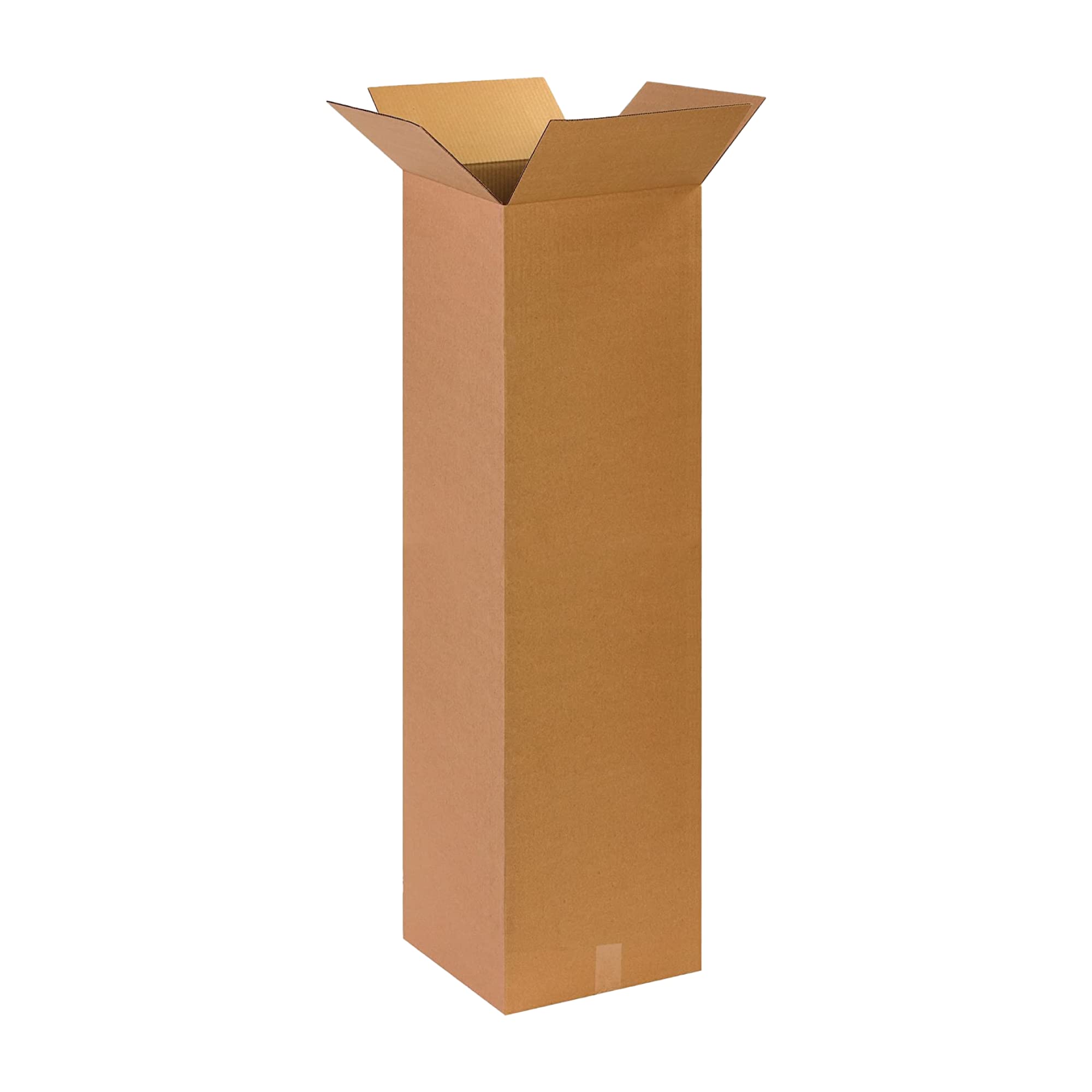 BOX USA 4x4x40 Tall Corrugated Boxes, Tall, 4L x 4W x 40H, Pack of 25 | Shipping, Packaging, Moving, Storage Box for Home or Business, Strong Wholesale Bulk Boxes