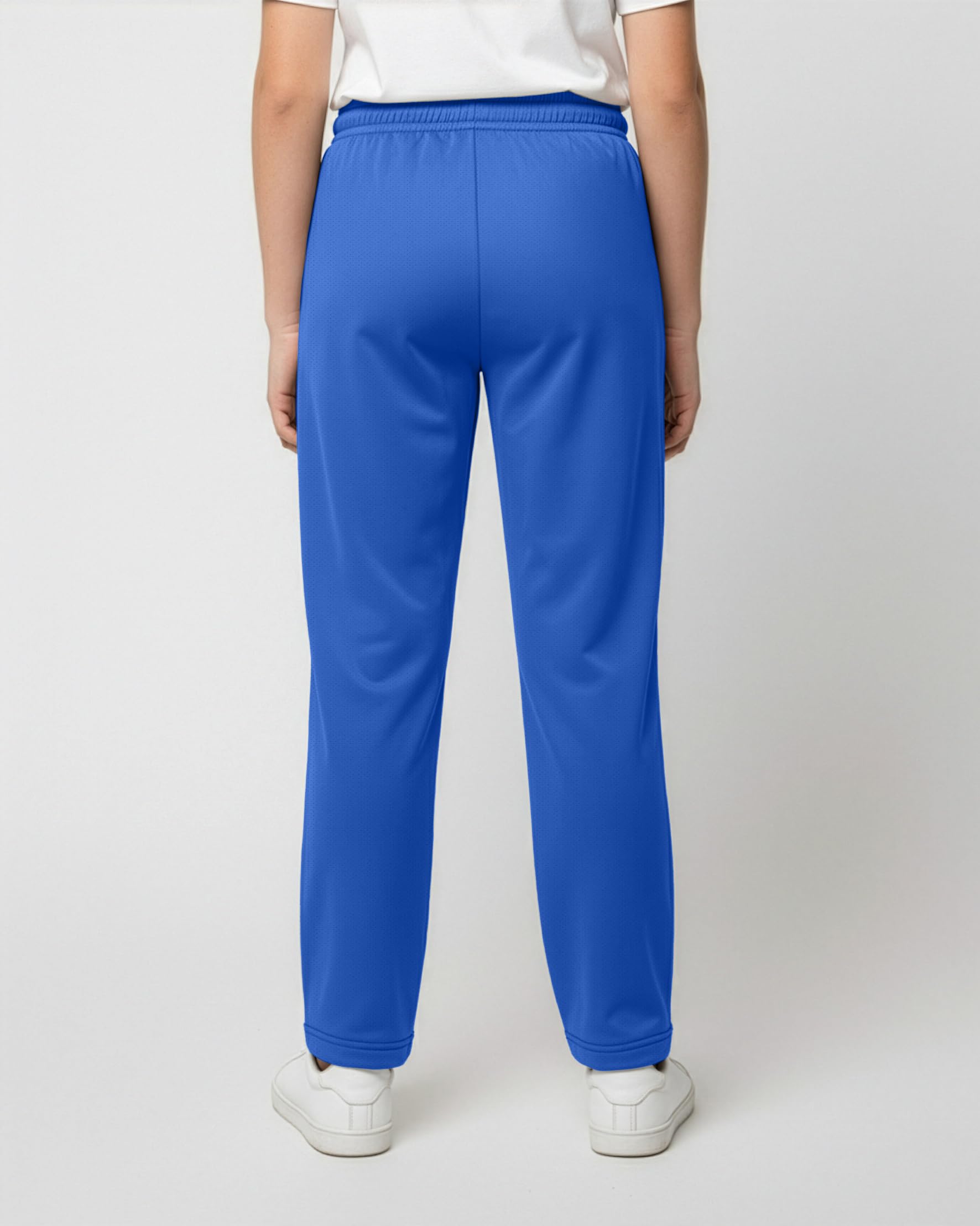 Real Essentials 3 Pack: Boys' Mesh Open Bottom Active Sweatpants with Pockets & Drawstring