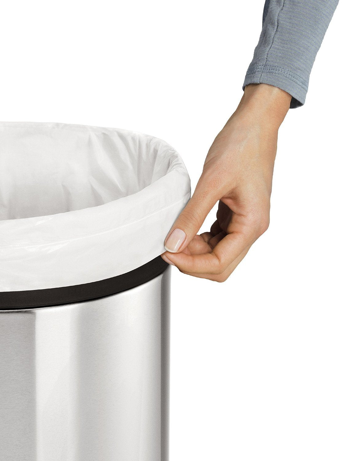 simplehuman Code H 60 Count, Genuine Odorsorb Custom Fit Liners, Drawstring Odor Absorbing Trash Bags in Dispenser Packs, 30-35 Liter / 8-9 Gallon