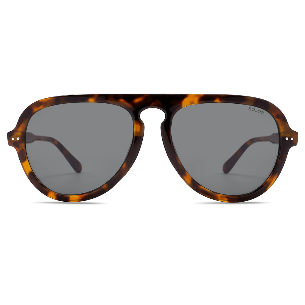 SOJOS Retro Aviator Sunglasses Womens Mens Vintage Plastic Frame Shades Lentes De Sol Para Mujer SJ2255