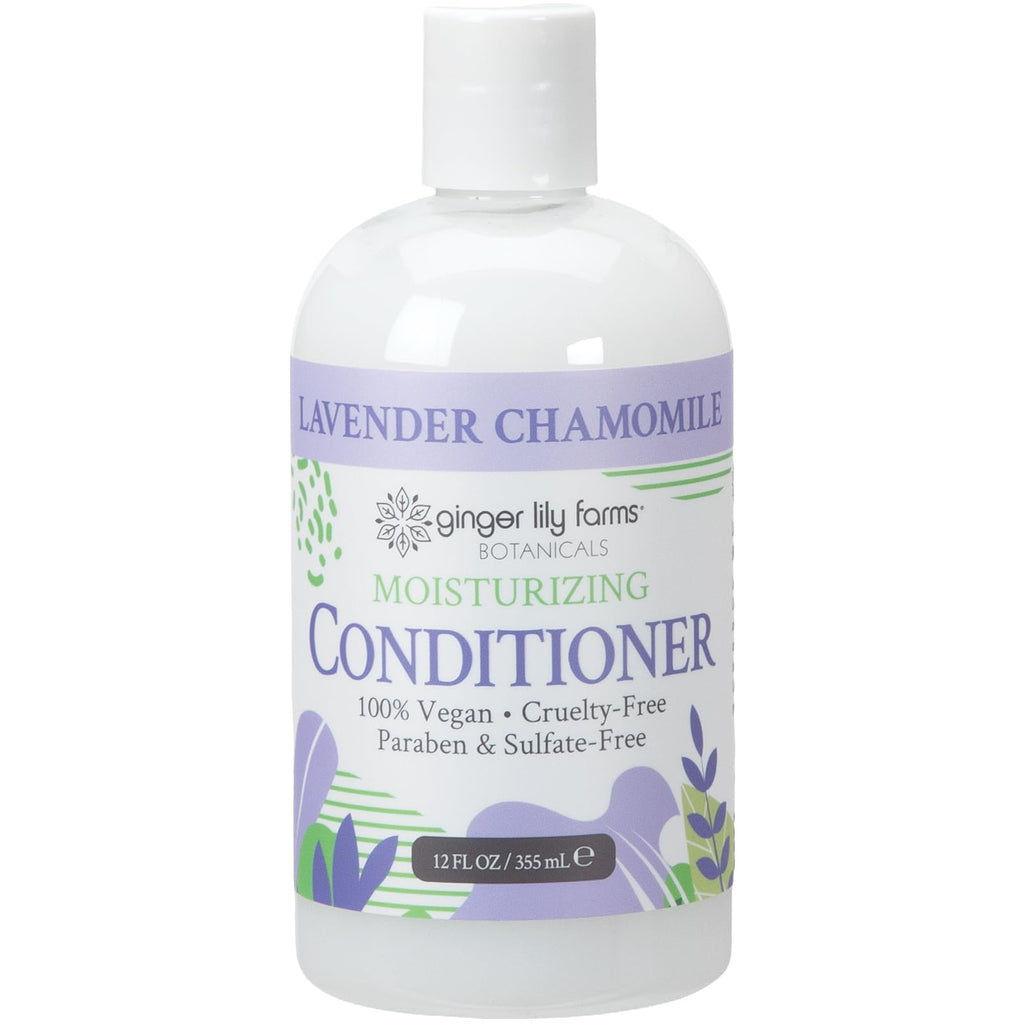 Ginger Lily Farms Botanicals Moisturizing Conditioner for Dry Hair, 100% Vegan & Cruelty-Free, Apple Pear Scent, 1 Gallon Refill (128 fl oz)