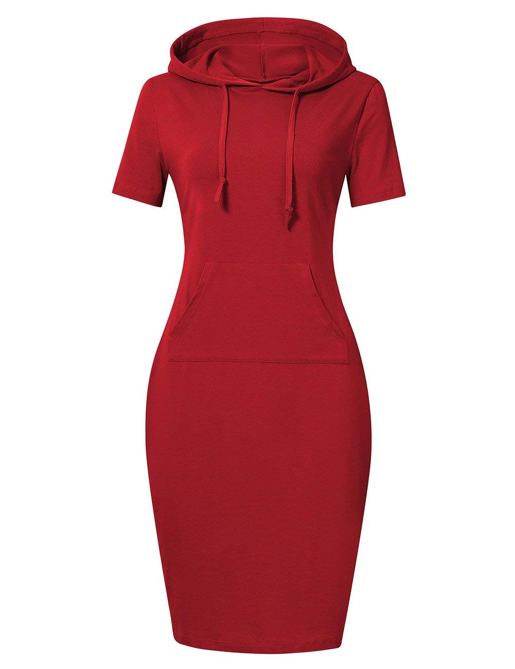 MISSKY Women's Women's Sweatshirt Hooded Dress