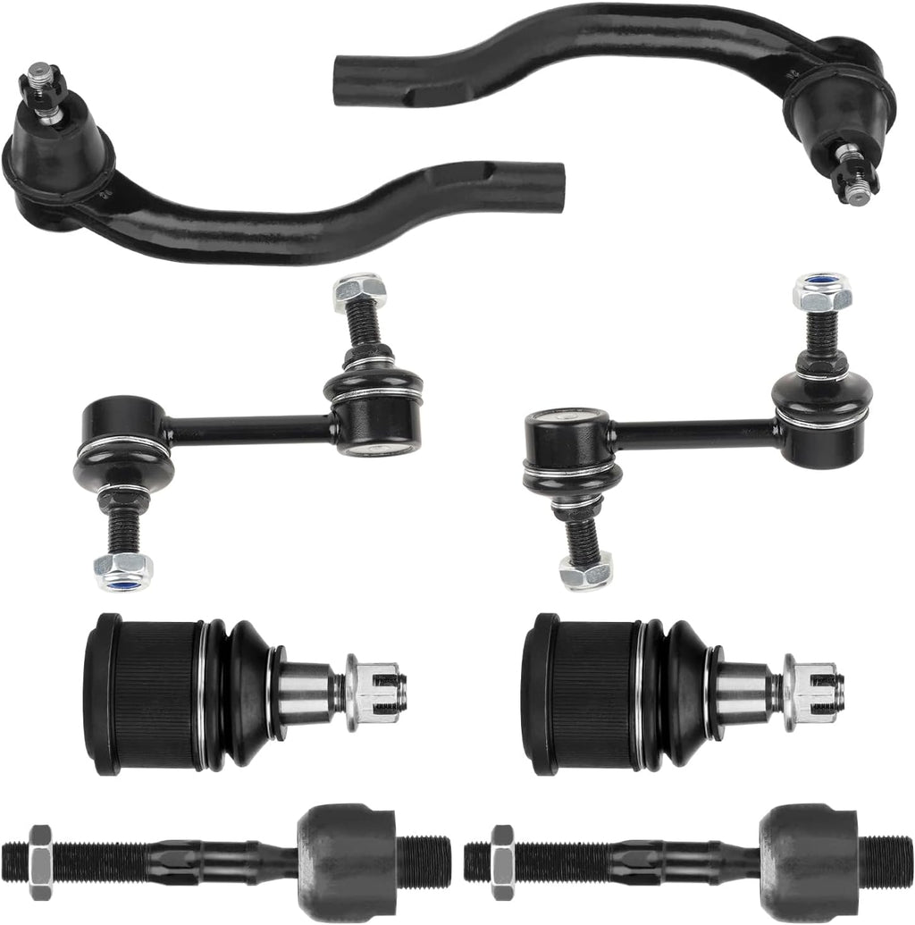 Front Upper Lower Control Arms Suspension Kit Ball Joints Sway Bars Tie Rods Fit for Honda Accord Sedan Coupe 2003 2004 2005 2006 2007, Fit for Acura TSX 2004-2008 -12 pcs