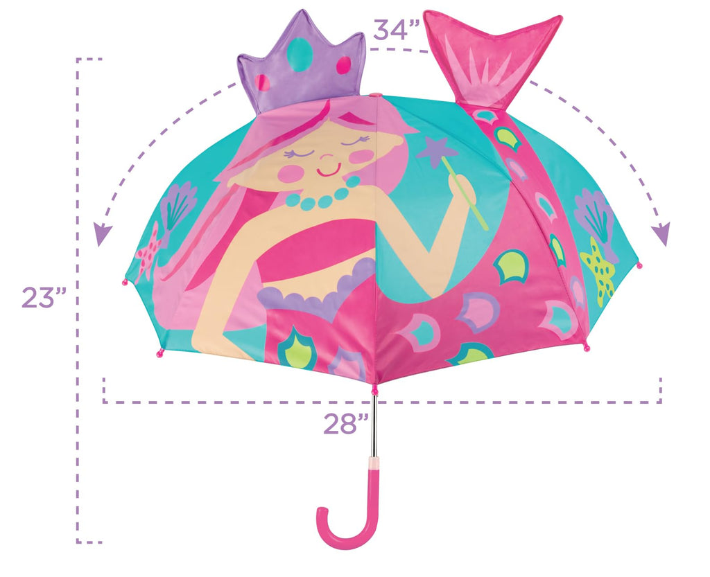 Stephen Joseph, 3D Pop Up Kids Umbrella, Cute Animals & Toddler Rain Umbrella Lightweight Easy Grip Handle for Boys Girls Ages 3-8