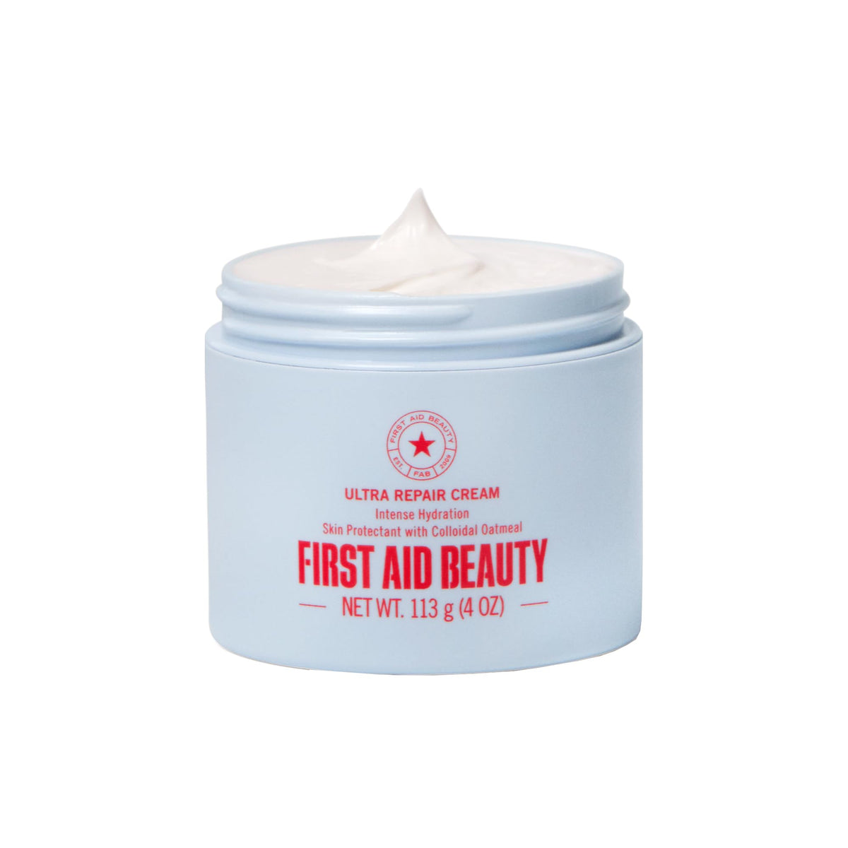First Aid Beauty Ultra Repair Cream, Intense Hydration Face & Body Moisturizer with Colloidal Oatmeal, Helps Relieve Eczema, Dry Skin Barrier Repair, Fragrance Free