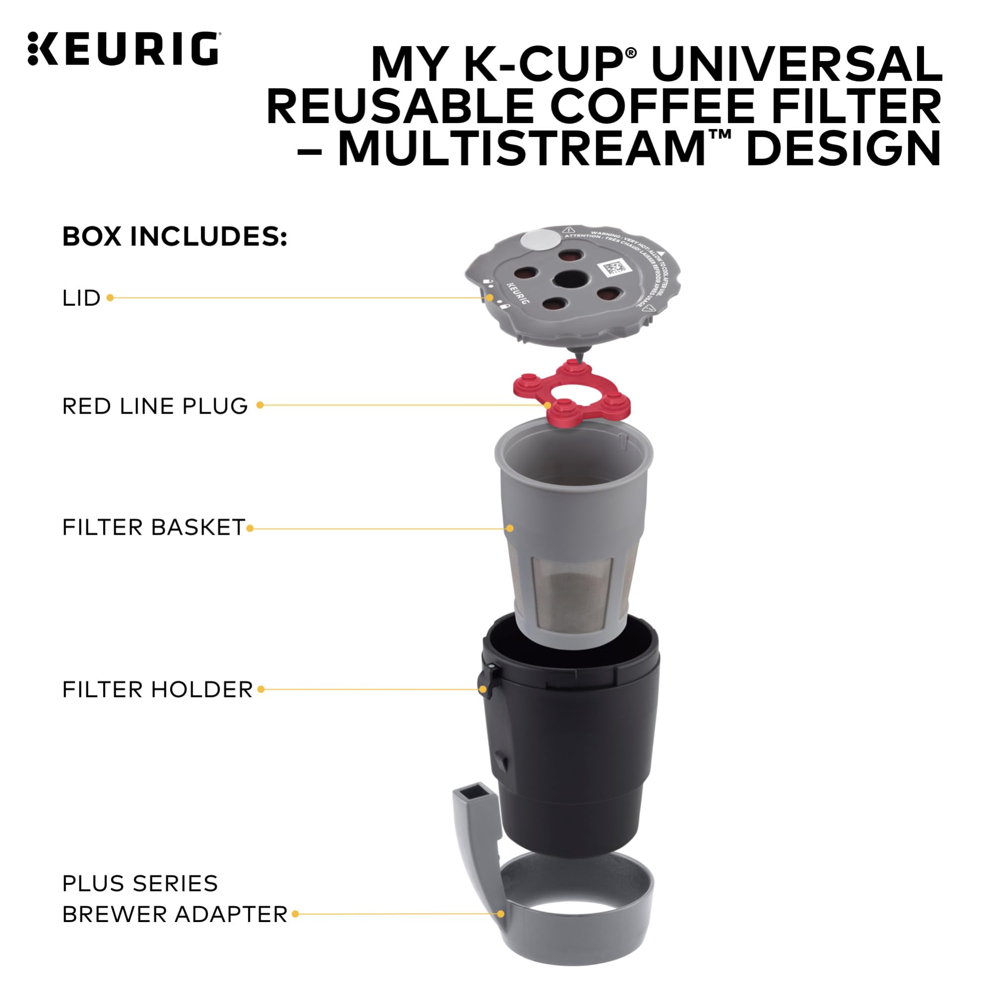 Keurig My K-Cup Reusable Filter MultiStream Technology - Gray (Packaging May Vary)